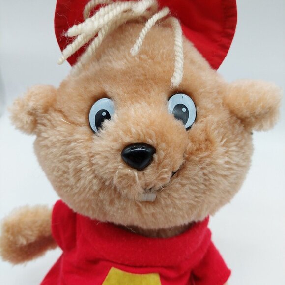 Alvin Chipmunk 10" Plush Stuffed Animal 1983 CBS Toys READ - Picture 2 of 10